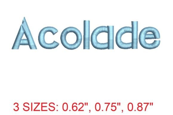 Acolade Font: Elegant & Timeless Embroidery for Personalized Gifts