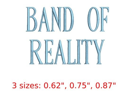 Band of Reality Font: A Hand-Stitched Soul in Thread