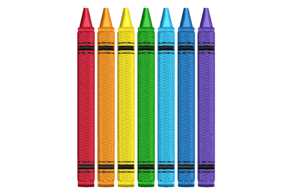 Crayons: A Playful Back-to-School Embroidery Design with Holiday Gift Potential