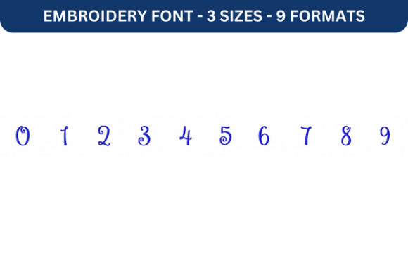 Lettres Douces Font Number 0 to 9