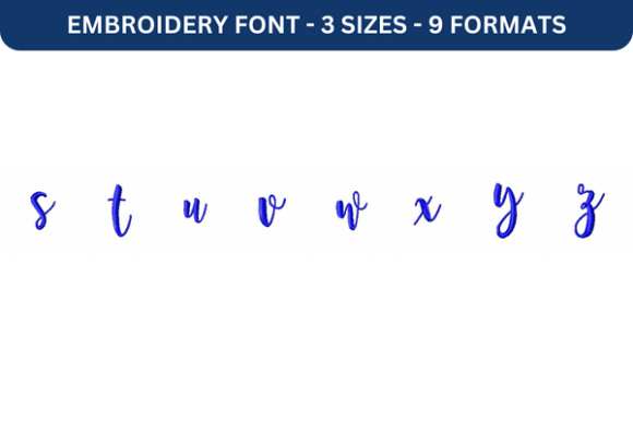 Magnolia Sky Font Lower S to Z