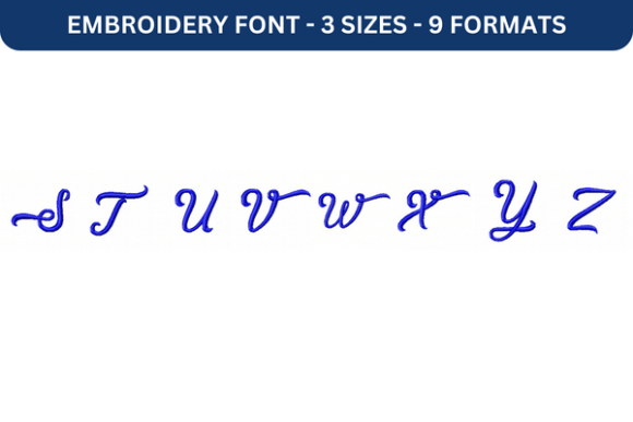 Midnight Bangkok Font Upper S to Z