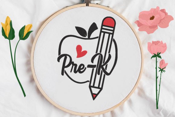 Pre-K, Apple and Pencil, Back to School