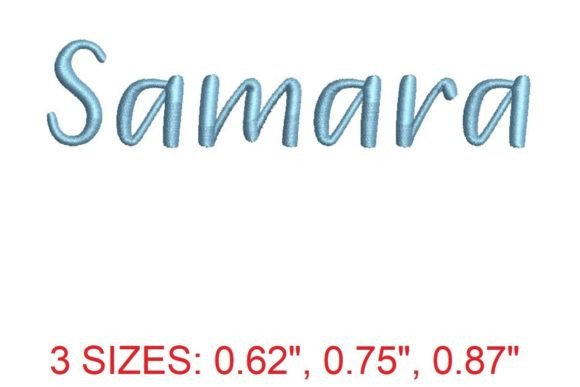 Samara Font: Elegant Holiday Embroidery for Handmade Gifts