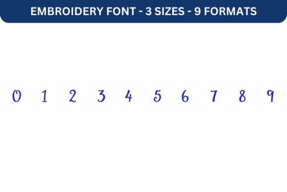 Secret Garden Font Number 0 to 9