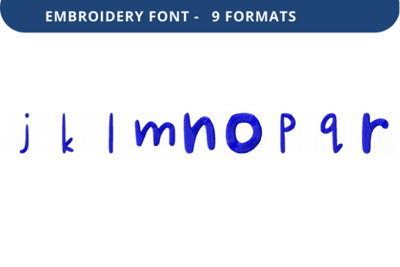 Short Quiz Font Lowercase J to R