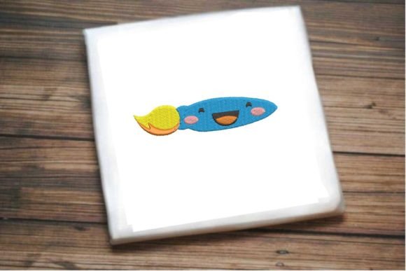 Smiling Paintbrush: A Joyful Embroidery Touch for Handmade Gifts