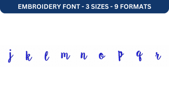 Sugar Plums Font Lower J to R