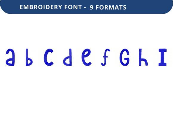 Taffy Luck Font Lowercase a to I