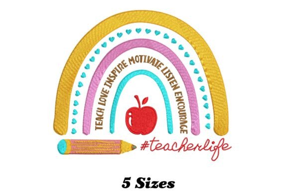 Teach Love Inspire Rainbow